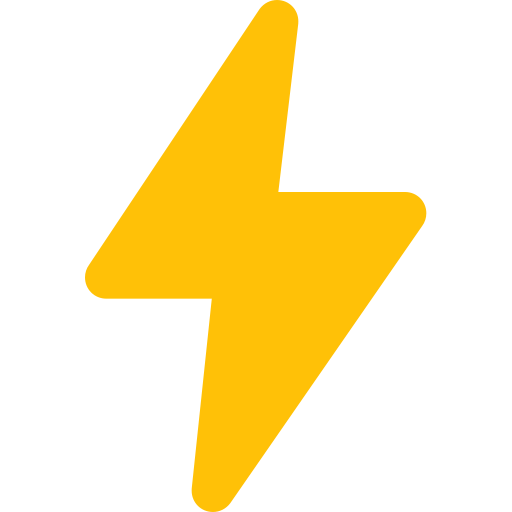 Icono de un rayo de velocidad